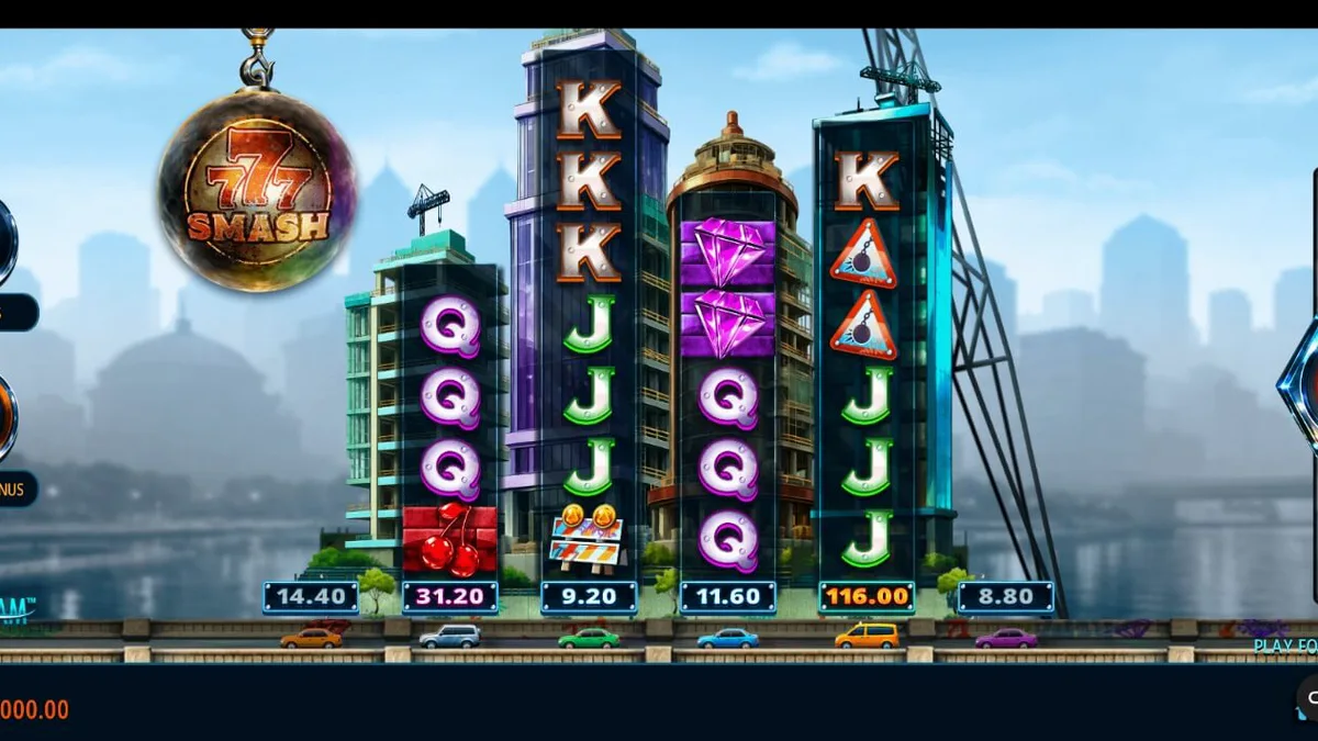 777 Smash mobile slot interface sa isang smartphone screen